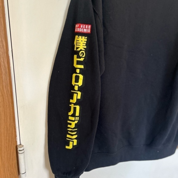 My Hero Academia Black Crew Neck Sweatshirt Funimation Cotton Size medium - Picture 3 of 9